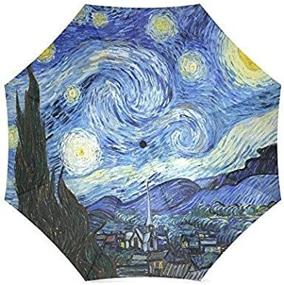 img 3 attached to 🎨 Artistic Expression in Rain: Vincent Van Gogh Painting Umbrella