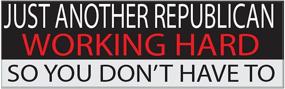img 2 attached to Conservative Bumper Sticker Republican Working