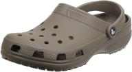 crocs unisex classic chocolate women: comfy and stylish footwear for all ladies! logo