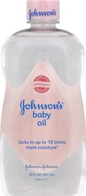 img 1 attached to 👶 Johnson's Baby Oil: Original 20 fl. oz, Pure Mineral Oil for Preventing Moisture Loss