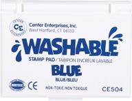 washable stamp pad - blue: non-toxic, fade resistant, decorate scrapbooks, posters, and cards with ready 2 learn logo