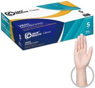 🧤 latex-free clear vinyl disposable gloves for safe health, ideal for food handling and cleaning logo