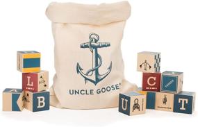img 4 attached to Uncle Goose Nautical Blocks Canvas