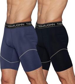 img 2 attached to Thermajohn Compression Shorts Underwear Spandex Men's Clothing