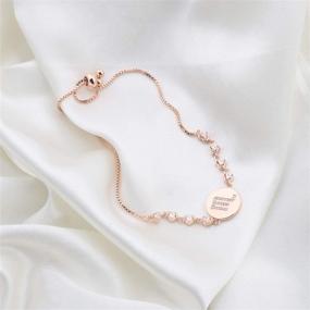 img 1 attached to 🎁 Stylish ENSIANTH Rose Gold Zodiac Sign Adjustable Bracelet: Perfect Birthday Gift for Women and Girls