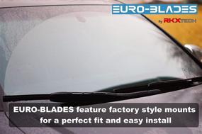 img 2 attached to EURO-BLADES Передние щетки для ветрового стекла - заводская замена для Audi A4, Q5, Q3, A5 2009+ (набор из 2 щеток)