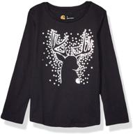 carhartt sleeve graphic t shirt caviar girls' clothing for tops, tees & blouses logo