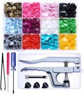 360pcs kam snaps starter fasteners kit size 20 with pliers - ideal for crafts and clothing projects logo