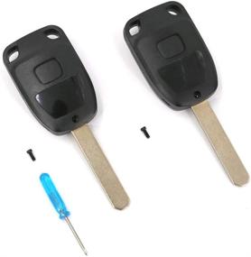 img 2 attached to 🔑 UTSAUTO Key Fob Shell 2 Pack - Keyless Entry Remote Clicker N5F-A04TAA for Honda Odyssey (2011-2013)
