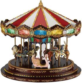 img 3 attached to 🎠 Multicolor Mr. Christmas Marquee Deluxe Carousel - One Size
