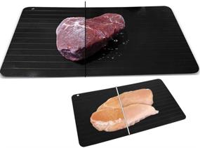 img 2 attached to 🍖 Evelots Large Quick Thaw Meat/Chicken/Fish Defrosting Tray - Accelerated Thawing, Aluminum Meat Thawing Plate with Spacious Design, Natural Heat, Thaw Food in Minutes - Essential Kitchen Accessory