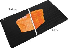 img 1 attached to 🍖 Evelots Large Quick Thaw Meat/Chicken/Fish Defrosting Tray - Accelerated Thawing, Aluminum Meat Thawing Plate with Spacious Design, Natural Heat, Thaw Food in Minutes - Essential Kitchen Accessory