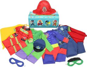 img 3 attached to 🦸 Teuevayl Costumes: Superhero Policeman Fireman – Unleash Your Inner Hero!