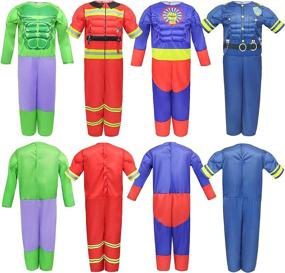 img 1 attached to 🦸 Teuevayl Costumes: Superhero Policeman Fireman – Unleash Your Inner Hero!