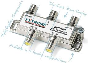 img 1 attached to Enhanced Performance: Extreme Broadband Manufacturing BDS104H 4 Way 🔌 HD Digital Coax Cable Splitter - Amplify Your Signal Strength!