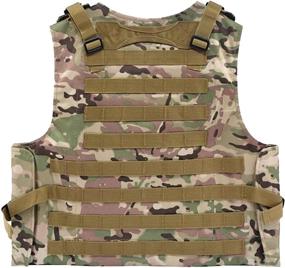 img 2 attached to 🎽 DMAIP Tactical Vest CP – Adjustable, Lightweight, Breathable Outdoor Training Vest for Hiking, Climbing, and CS