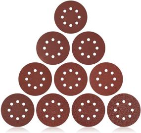 img 4 attached to JUEMEL 5-Inch 8-Hole Hook and Loop Sanding Discs - 160PCS Assorted Grit Sandpaper (1000/600/400/320/240/150/120/100/80/60) for Random Orbital Sander - Ideal for Woodworking Projects