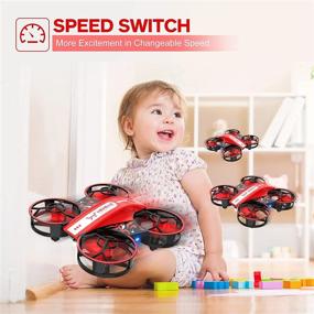 img 1 attached to 🚁 NEHEME NH330 Mini Drones for Kids Beginners Adults | RC Small Helicopter Quadcopter with Headless Mode, Auto Hovering, Throw to Go, 3D Flip | Includes 2 Batteries | Indoor Flying Toys/Gift for Boys Girls