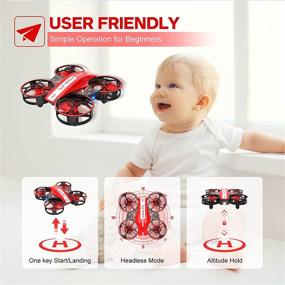 img 2 attached to 🚁 NEHEME NH330 Mini Drones for Kids Beginners Adults | RC Small Helicopter Quadcopter with Headless Mode, Auto Hovering, Throw to Go, 3D Flip | Includes 2 Batteries | Indoor Flying Toys/Gift for Boys Girls