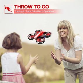 img 3 attached to 🚁 NEHEME NH330 Mini Drones for Kids Beginners Adults | RC Small Helicopter Quadcopter with Headless Mode, Auto Hovering, Throw to Go, 3D Flip | Includes 2 Batteries | Indoor Flying Toys/Gift for Boys Girls