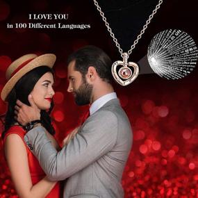 img 3 attached to 🌹 Czkonore Eternal Red Rose with 'I Love You' Necklace: Preserve Real Rose Flower Gift for Her – Ideal for Valentines Day, Mother's Day, Christmas, Anniversary, Birthday – Girlfriend, Wife, Mom