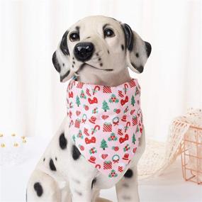 img 3 attached to 🌸 Seasonal Floral Celebration Collection: Mile High Life Girl Dog Collars - Soft Poly Cotton Fabric & Bandana Collar