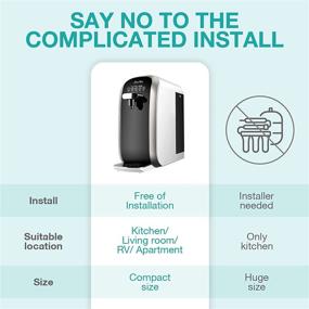 img 1 attached to 💧 SimPure Y7 UV Countertop RO Water Filtration System: 3 Stage Filter, Bottleless Dispenser, BPA Free - No Installation Required