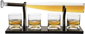 img 2 attached to Baseball Whiskey Decanter Glasses Spirits