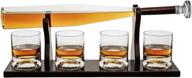 baseball whiskey decanter glasses spirits logo