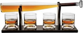 img 4 attached to Baseball Whiskey Decanter Glasses Spirits