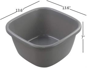 img 3 attached to 🧽 Convenient 2 Pack Readsky 18 Quart Wash Basin & Plastic Dish Pans for Easy Cleaning