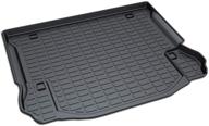 aiqiying wrangler cargo liners: custom fit heavy duty waterproof trunk floor mat protector for 2011-2017 jeep wrangler 4-door logo