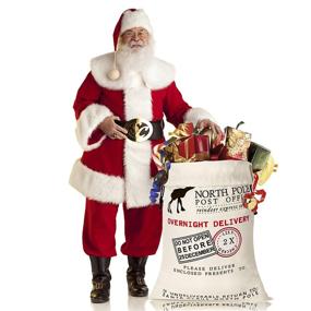 img 1 attached to 🎅 HBlife Large Personalized Santa Sack - 27 Inches