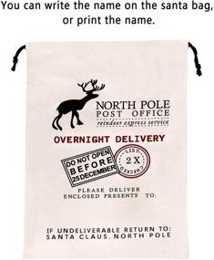 img 2 attached to 🎅 HBlife Large Personalized Santa Sack - 27 Inches
