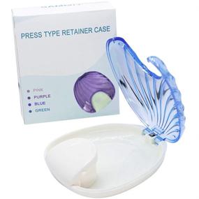 img 2 attached to 🧳 Portable Blue Retainer Box: Orthodontic Retainer Case and Mouth Guard Night Gum Retainer Container - Ideal for Travel Storage