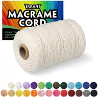 premium tssart 100% cotton macrame cord 2mm x 100m - ideal for macrame, wall hangings, plant hangers, crafts, and knitting - (white) logo