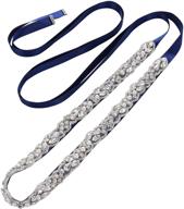 💎 wedding dress belt - delicate crystal rhinestone bridal sash, thin handmade belt with pearl accents for women logo