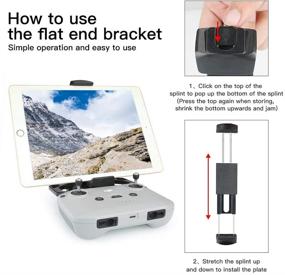 img 3 attached to 📱 RCstyle Mavic Mini 2 Tablet Stand 4-11" Holder Bracket for DJI Mavic Air 2/Air 2S/Mini/Pro/2 Pro/2 Zoom/Spark Remote Controller