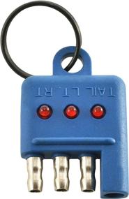 img 2 attached to 🚍 Oyviny 4 Way Flat Trailer Circuit Tester - Straight Wiring Socket Tester with LED Indicators for Turn Signal & Tail Lights - Blue Pocket Design