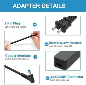 img 1 attached to Powerful 45W AC Charger for HP 15-dy Series Laptops - Ultimate Power Supply Adapter Cord