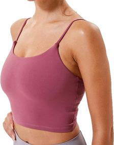 img 4 attached to Longline Seamless Workout Running Lavender Outdoor Recreation for Outdoor Clothing