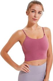 img 2 attached to Longline Seamless Workout Running Lavender Outdoor Recreation for Outdoor Clothing