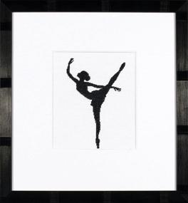 img 2 attached to Ballet Silhouette Counted Cross Stitch Kit