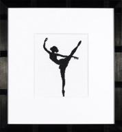 ballet silhouette counted cross stitch kit logo