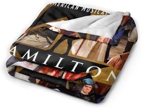 img 3 attached to Hami-lton Musical Throw Blanket - Flannel Ultra-Soft Micro Fleece, Ideal for Bedding, Couch, Sofa, and Bedroom - Warm FNAF Throw Blanket for Kids' Room - Great Gift and Decorations