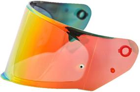 img 1 attached to LS2 Helmets Assault/Rapid/Stream Outer Face Shield in Stunning Sunset Red Iridium