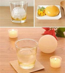 img 3 attached to 🍧 Food-Grade Silicone Ice Ball Maker Tray - 2 Pack for Cool Drinks, Baking, Pudding, Jelly, and Chocolate - Round Ice Cube DIY Mould Sphere Mold