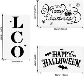 img 1 attached to Stencils Painting Halloween Christmas Templates