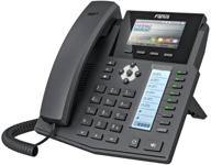 📞 enhanced fanvil x5s voip phone with vibrant 3.5-inch color display, support for 16 sip lines, power adapter not included logo