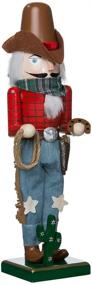 img 4 attached to Authentic Western Charm: Kurt Adler 15-Inch Wooden Cowboy Nutcracker - Exquisite Holiday Decor